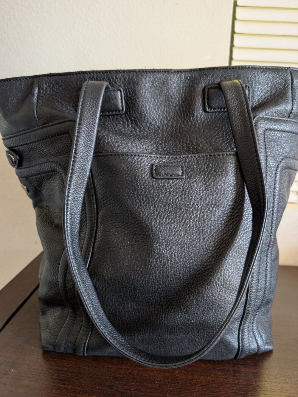 Hammitt Black Leather Tote Bag